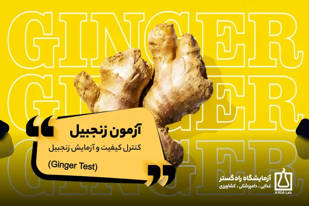 آزمون زنجبیل (Ginger Test) – کنترل کیفیت و آزمایش زنجبیل | کنترل کیفیت زنجبیل | آزمایشات زنجبیل | آزمایشات میکروبی زنجبیل | آزمون زنجبیل در آزمایشگاه رادگستر | Ginger Test در آزمایشگاه راد گستر